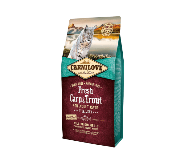 CARNILOVE Fresh Carp Trout Sterilised for Adult Cat Sterilised