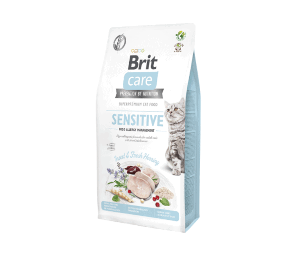 Brit Care Cat GF Insect&Fresh Herring sausas maistas katėms