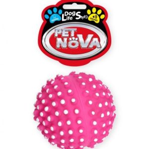 PET NOVA žaislas cypiantis spygliuotas kamuolys 6.5cm