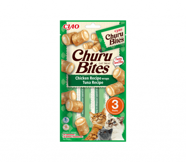 Churu Bites Chicken Tuna, skanėstas katėms, churu