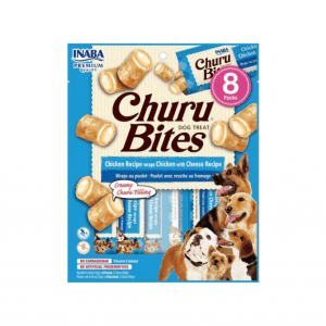 Churu Dog Bites skanėstas šunims Chicken Cheese 96g