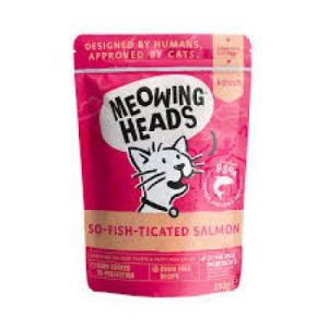 MEOWING HEADS konservai katėms lašiša vištiena jautiena 100g 10vnt