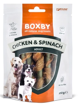Boxby Chicken & Spinach Sticks 100g