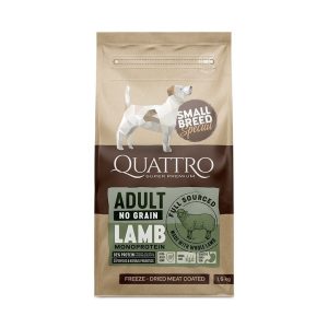 Quattro Small Breed Adult Lamb begrūdis maistas