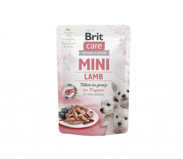 Brit Care Puppy Lamb fillets in gravy 85g