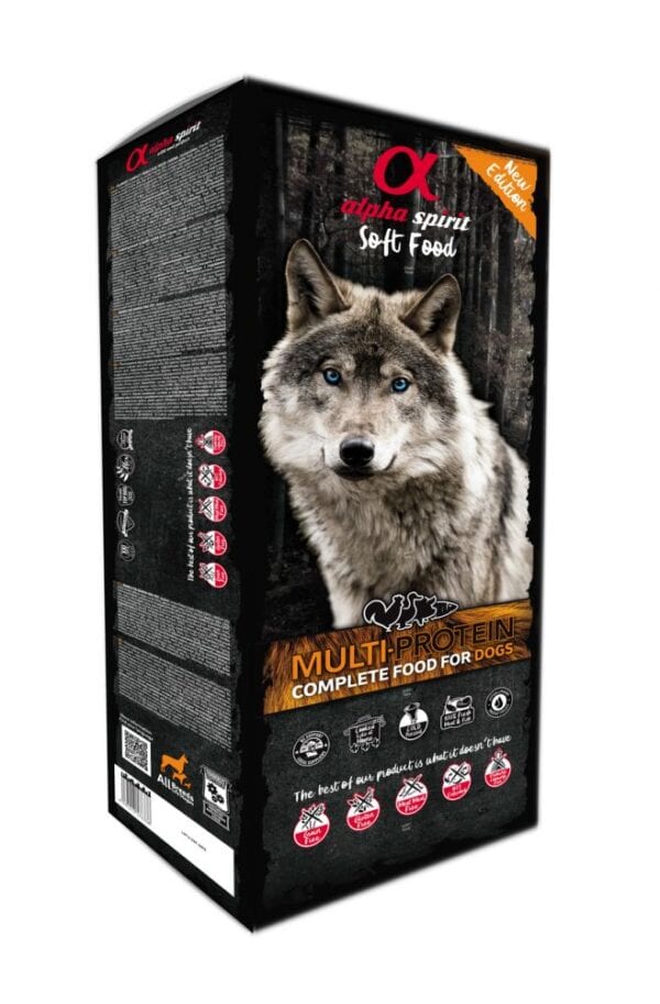 ALPHA SPIRIT MULTIPROTEIN drėgnas multi pašaras šunims 9kg