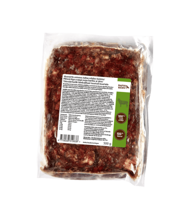 Rafus menu visavertis avienos ėdalas šunims 500 g