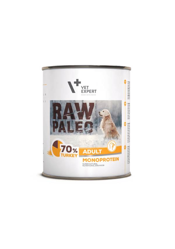 Raw Paleo Adult dog turkey 800 g