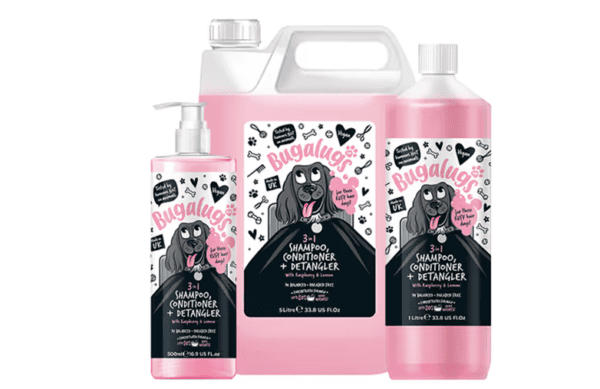 Bugalugs 3in1 Shampoo Conditioner & Detangler šampūnas, kondicionierius 250ml