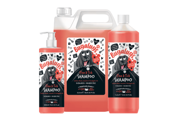 Bugalugs Flea and Tick šampūnas nuo blusų ir erkių 250 ml