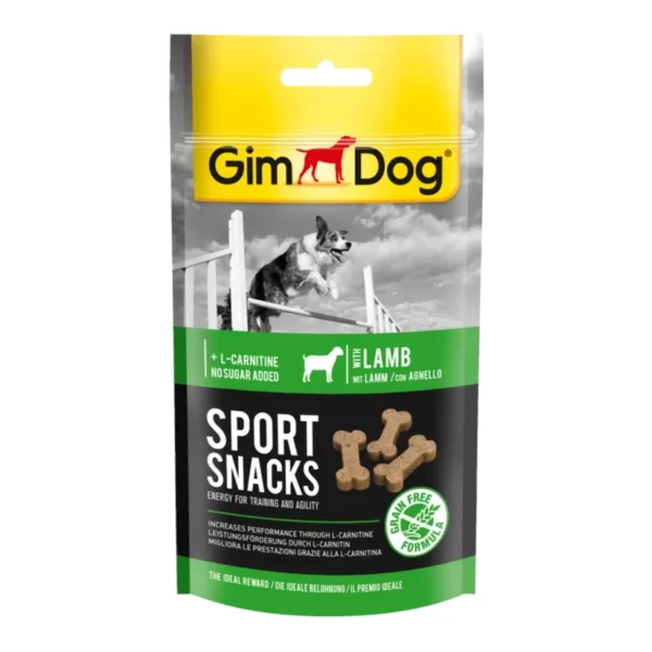 GIMDOG SPORTSNACKS WITH LAMB 60g skanėstai šunims