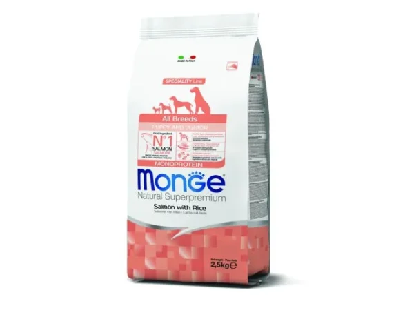 Monge All Breeds Puppy Salmon rice 2,5 kg