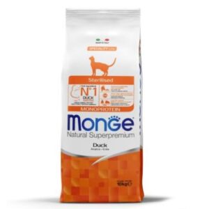 Monge Dry Cat Adult Sterilized Duck monoprotein 10 kg