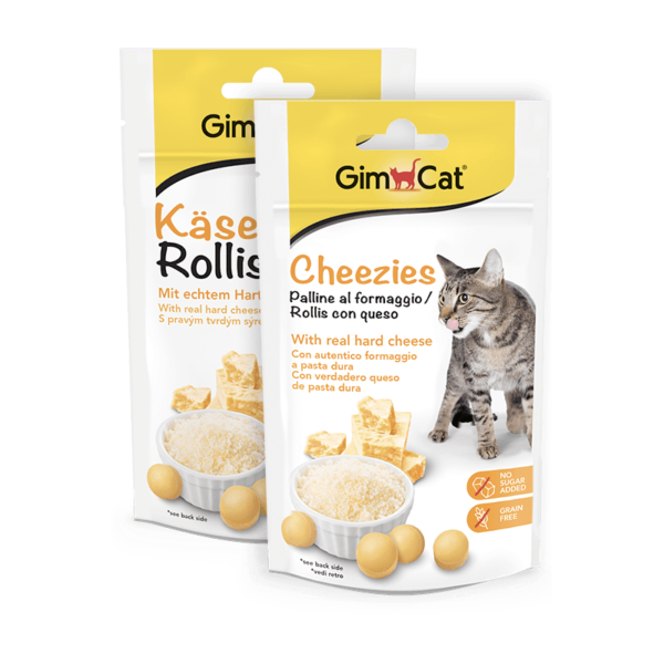 GimCat Cheezies skanėstai katėms su sūriu 50g