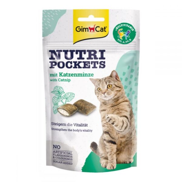 GimCat Nutri Pockets with Catnip & Multivitamin 60g
