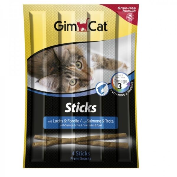 GimCat Sticks Salmon & Trout Grain Free