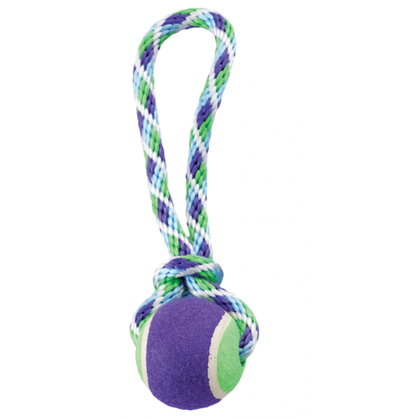 GIMDOG žaislas šunims virvė su kamuoliu 25cm