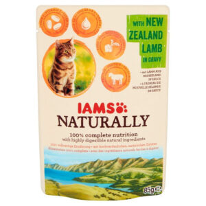 IAMS Naturally Adult konservai katėms su su ėriena 85g x 10vnt