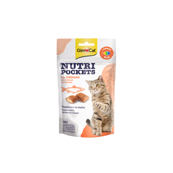 GIMCAT NUTRI POCKETS Fish with Salmon 60 G