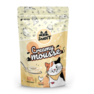 Mr Bandit Creamy Mousse skanėstai katėms su vištiena 60g