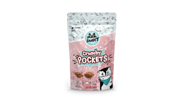 Mr Bandit Crunchy Pockets skanėstai katėms su tunu ir krevetėmis 40g