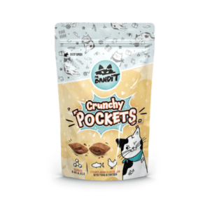 Mr Bandit Crunchy Pockets skanėstai katėms su tunu ir vištiena 40g