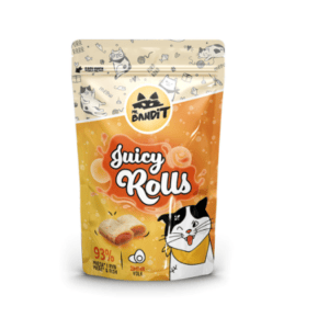 Mr Bandit Juicy Rolls skanėstai katėms su kiaušinio tryniu 40g