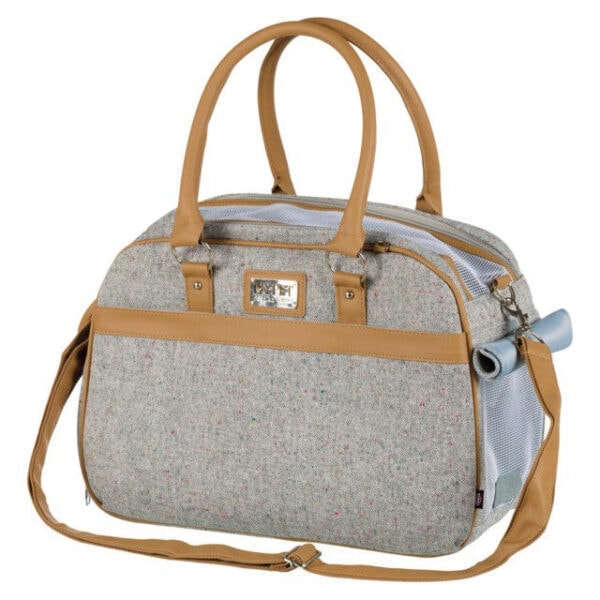 0001762 13 36253 trixie helen transportavimo krepsys 19x28x40 cm pilka sviesiai ruda
