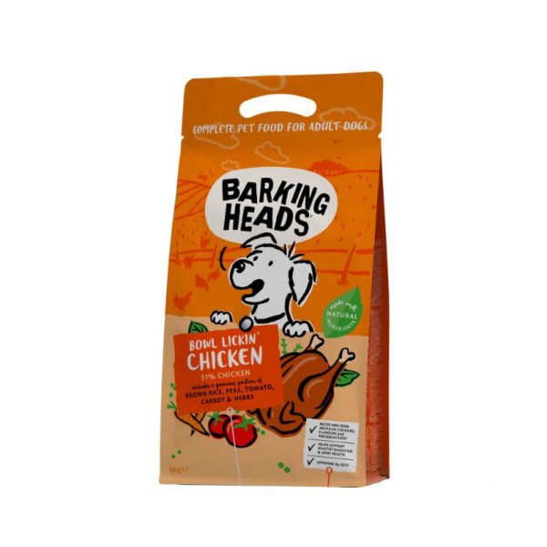 BARKING HEADS Bowl Lickin' Chicken (Vištiena) 2kg