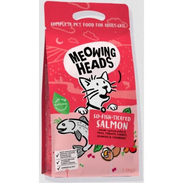 MEOWING HEADS So-Fish-ticated Salmon (lašiša/vištiena) 1.5kg