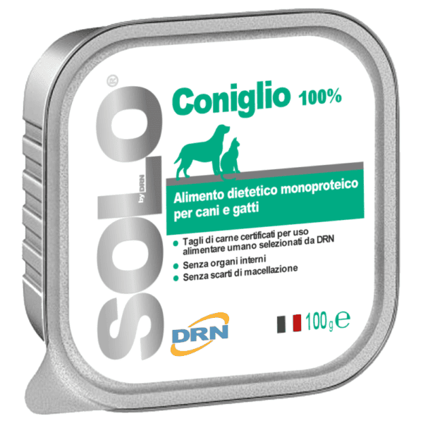 SOLO Triušiena Coniglio 300 g x 18 vnt