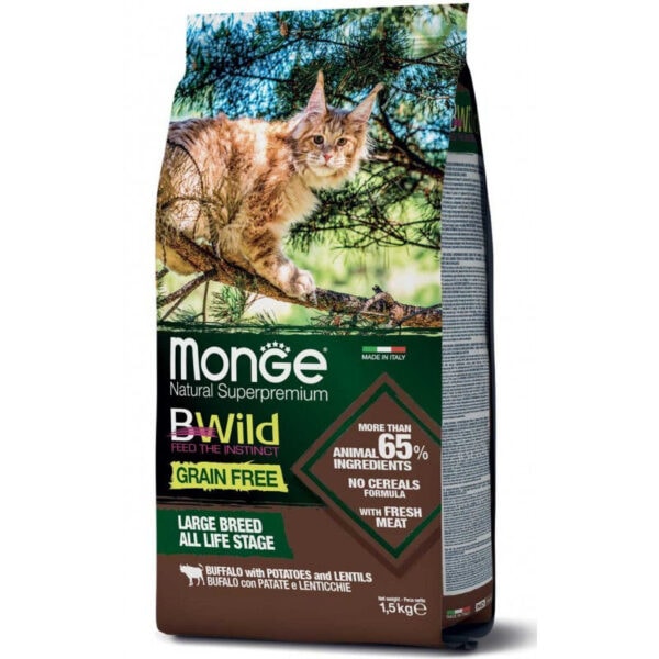 0001013 monge bwild large breed buivoliena bulves lesiai 10kg