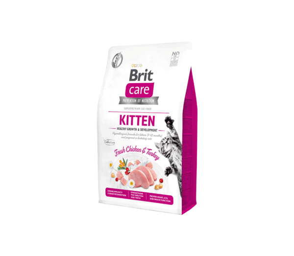 Brit Care Cat GF Kitten Healthy Growth&Development sausas maistas katėms