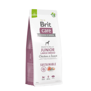 Brit Care Sustainable Junior Large Breed Chicken&Insect sausas maistas šunims