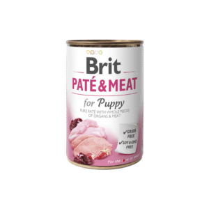 Brit Care konservai šunims Chicken&Turkey Pate&Meat for Puppy 400 g x 6vnt