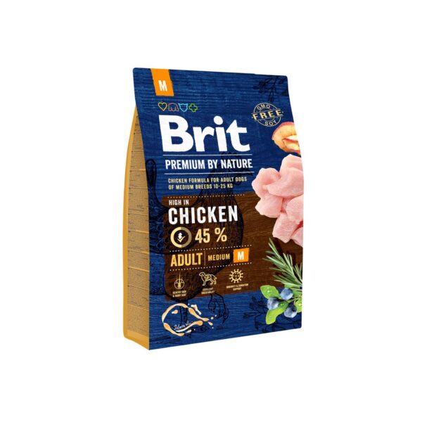 Brit Premium By Nature Adult M sausas maistas šunims