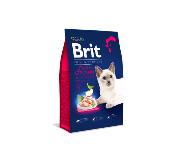 Brit Premium by Nature Cat Sterilized sausas maistas katėms