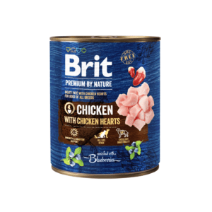 Brit Premium by Nature konservai šunims Chicken with Hearts 800 g