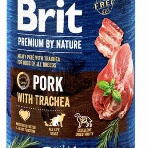 Brit Premium by Nature konservai šunims Pork with Trachea 800 g