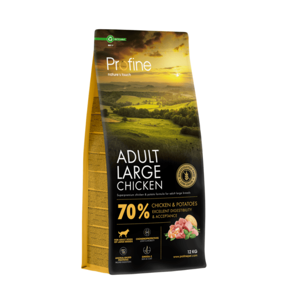 Profine Adult Large Breed Chicken sausas maistas didelių veislių šunims su vištiena 12 kg
