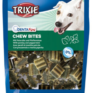 TRIXIE kramtomieji skamėstai šunims Denta Fun Chew Bites petražolės pipirmėtės 150 g