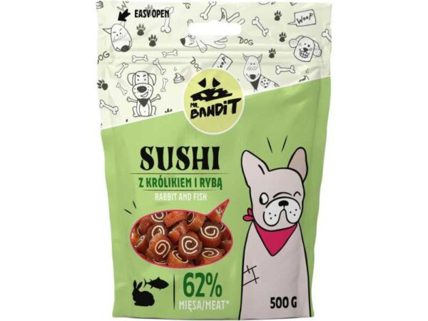 Mr. Bandit SUSHI triušiena su žuvimi 500 g