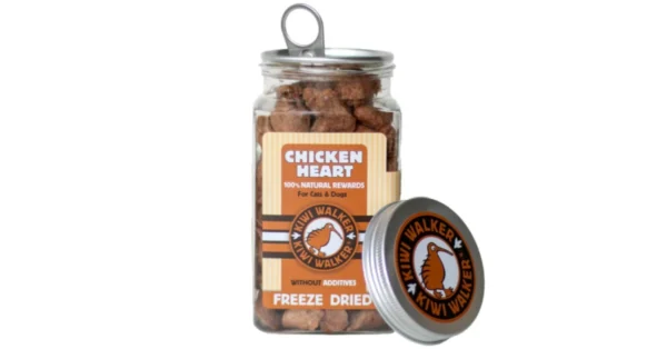 KIWI Walker liofilizuoti skanėstai chicken heart 60 g