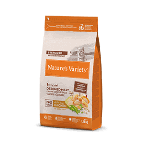 Natures Variety No Grain Sterilized Cat vištiena 1,25 kg