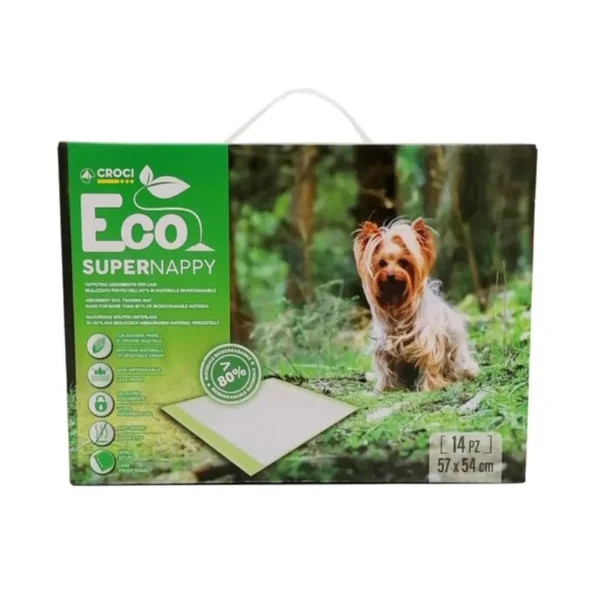 CROCI Super Nappy Eco ekologiški paklotai 57x54cm 14vnt