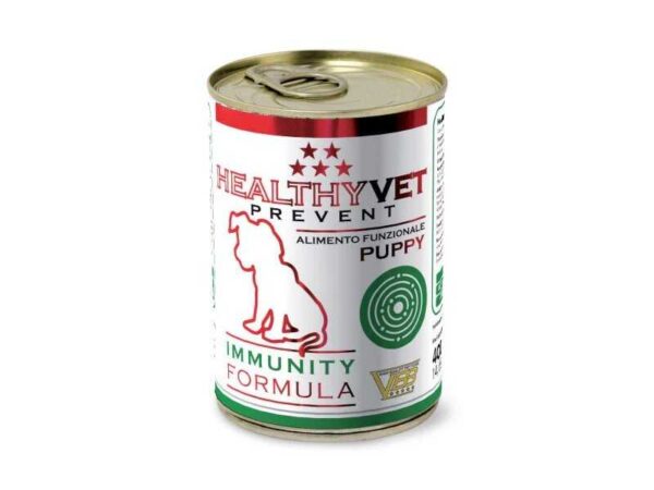 Healthyvet Prevent Immunity paštetas šuniukams 400g