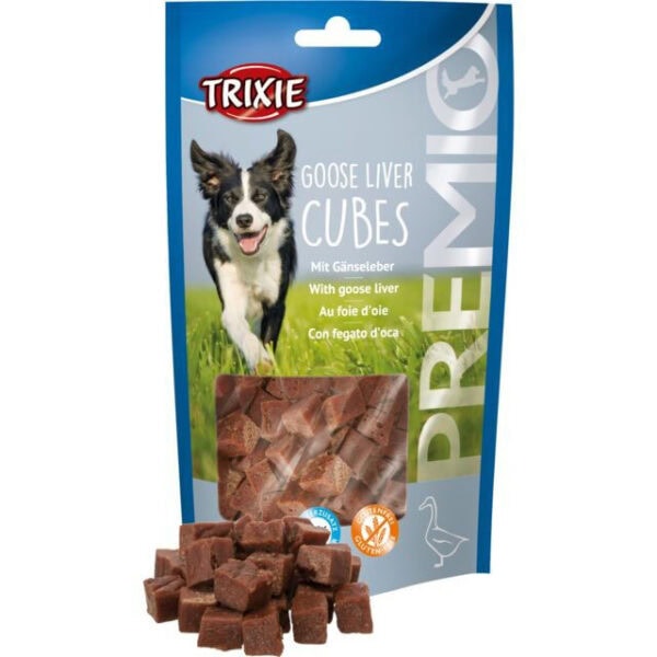 TRIXIE PREMIO žąsies kepenų kubeliai 100 g