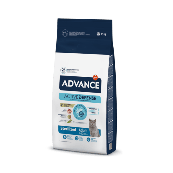 ADVANCE Sterilized Adult kalakutiena miežiai 15 kg