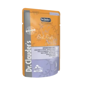 DR. CLAUDER'S drėgnas maistas katėms su vištiena ir antiena drebučiuose 100 g
