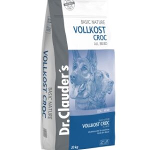 Dr.Clauder’s BASIC NATURE VOLLKOST CROC visavertis sausas pašaras aktyviems šunims 20kg